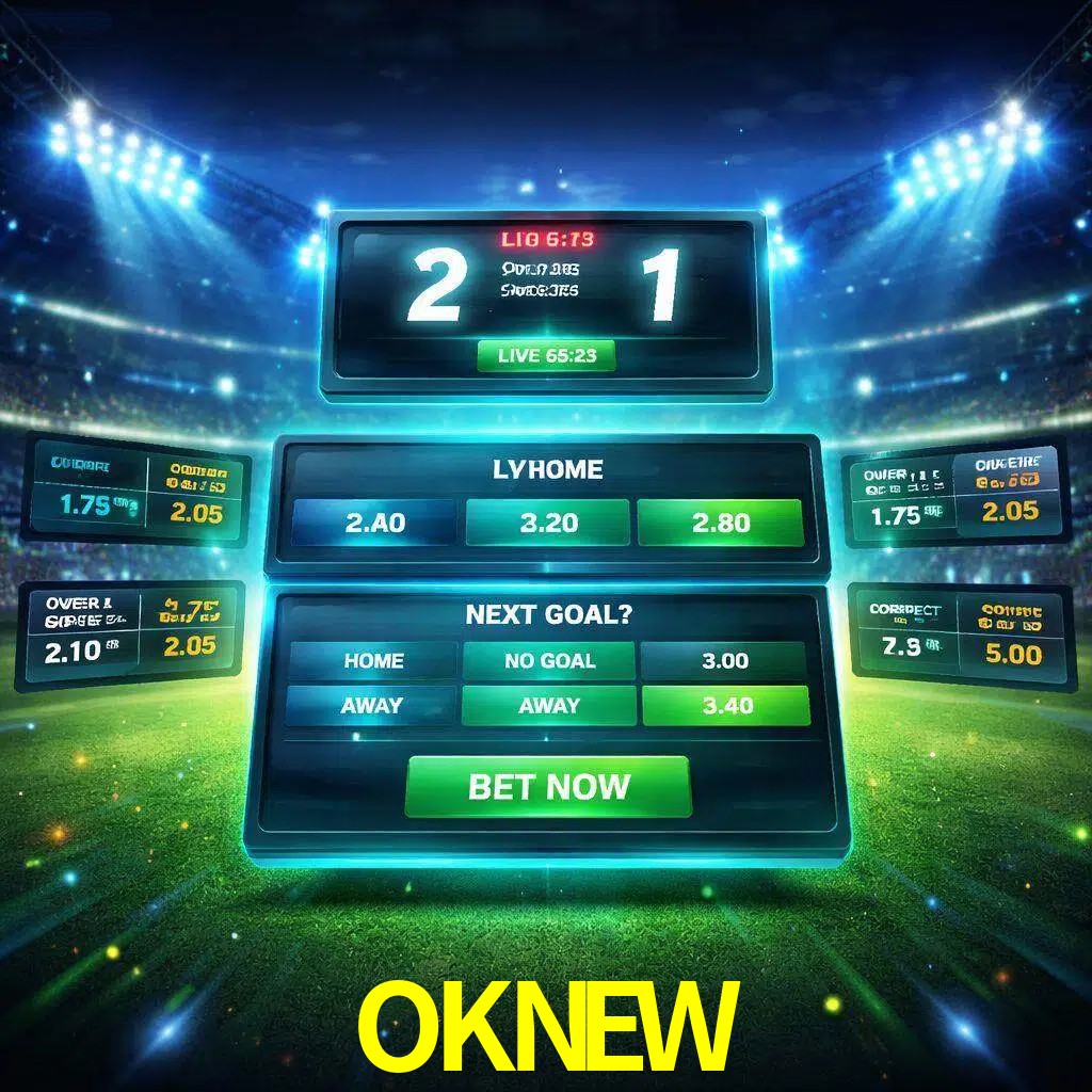 Vista de apuestas en vivo OKNEW durante un partido en curso