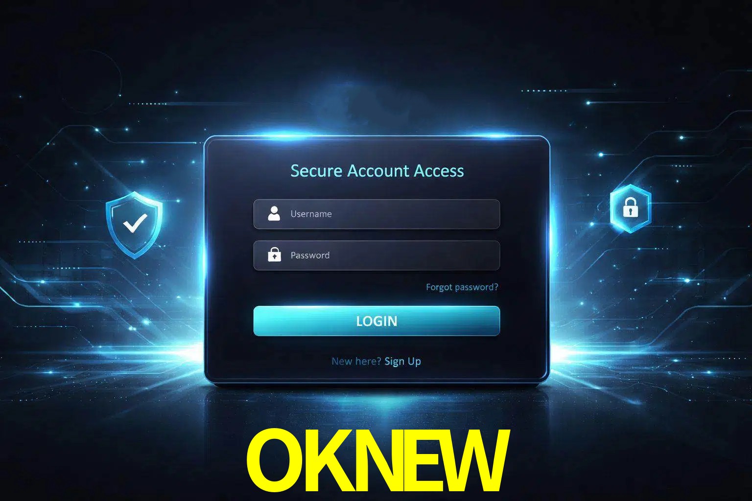 Pantalla de inicio de sesión de cuenta OKNEW para usuarios en México