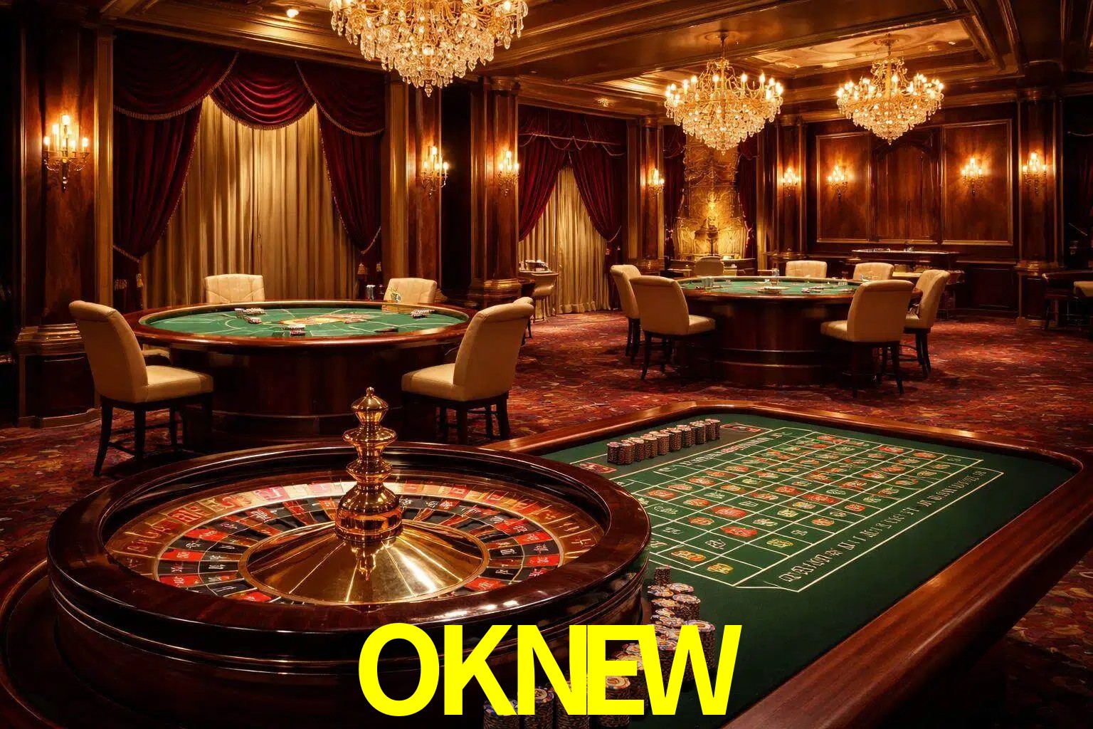 Una escena premium de mesa de casino en vivo con cartas, elementos de ruleta y un ambiente pulido de estudio de transmisión.